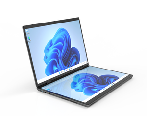 14+14inch Dual screen laptop PC With Intel N150 processor 