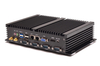Dual RJ45 ports and Four COM ports Industrial Fanless PC